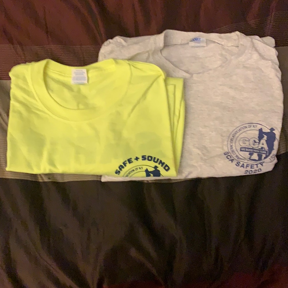 Two General Contractors Associations work shirts. NYC trade association …
